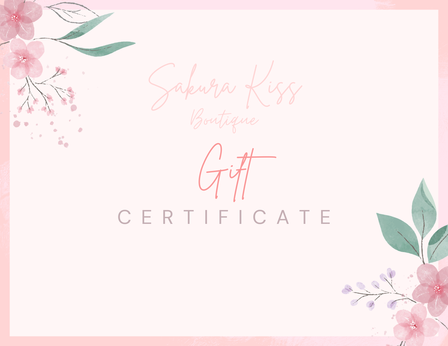 Sakura Kiss Digital Gift Card